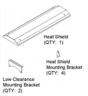 Berner Low Clearance Mounting Kit   Bronze