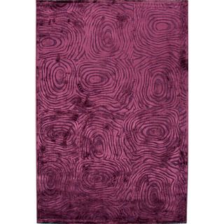 Contemporary Abstract Pink/ Purple Rug (2 X 3)