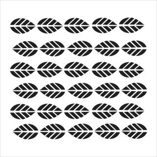 Crafters Workshop Templates 12 X12  Striped Leaves