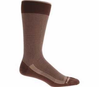 Mens Johnston & Murphy Updated Pin Dot (6 Pairs)   Brown Dress Socks