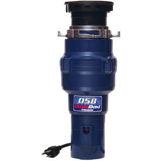 Waste Maid 1/2 Hp Economy Disposer (BlueMaterials Stainless steel, glass filled nylon, PM MotorInterior/Exterior Residential DisposerHorsepower 1/2 HPHardware finish Stainless steel and blueDimensions 16 inches high x 7 inches wide x 7 inches deep )