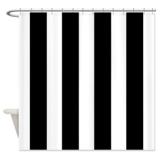  Black Stripes Shower Curtain  Use code FREECART at Checkout