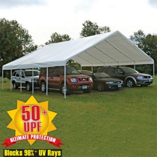 ShelterLogic 30 ft. Canopy White Replacement Cover for 2 3/8 in. Frame   800222,