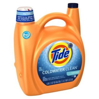 Tide Coldwater High Efficiency Liquid Laundry Detergent   138 oz