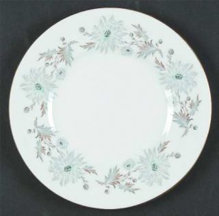 Coalport My Fair Lady Salad Plate, Fine China Dinnerware   Blue/Gray Flowers, Sm