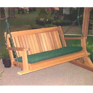 Wood Country Cabbage Hill 4 ft. Cedar Porch Swing   1PS CH CEDAR STAIN
