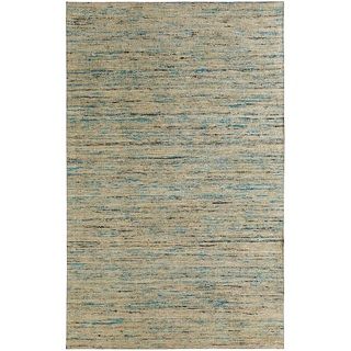 Hand tufted Loft Multicolored And Beige Variegated Stripe Rug (5 X 8)