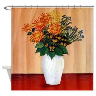  Henri Rousseau Bouquet Of Flowers Shower Curtain  Use code FREECART at Checkout