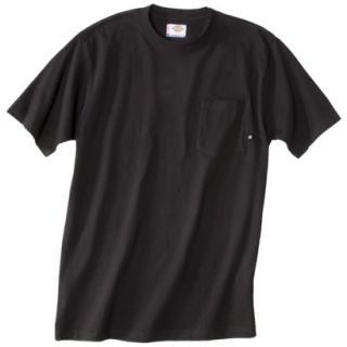 Dickies Mens Short Sleeve Pocket T Shirt with Wicking   Black L