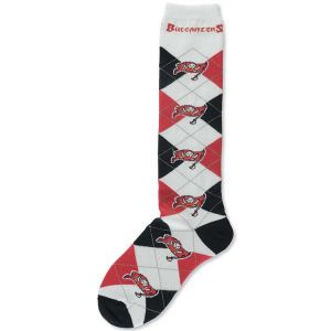 Tampa Bay Buccaneers For Bare Feet Argyle Knee High Sock