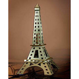 Gold 6 1/2 Foot Metallic Lights Eiffel Tower