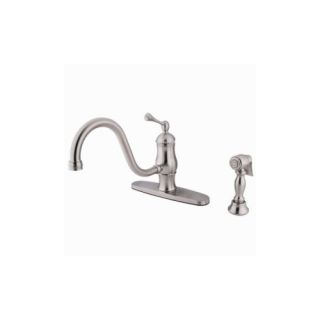Elements of Design ES1578BLBS New Orleans One Handle Kitchen Faucet With Spray