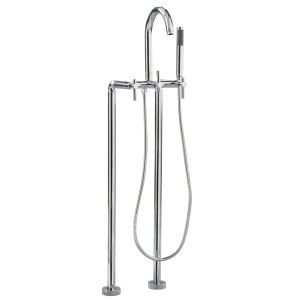 Giagni CFTF PC Contemporary Contemporary Floor Mount Tub Faucet with Metal Lever