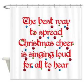  Christmas Cheer 2 Shower Curtain  Use code FREECART at Checkout