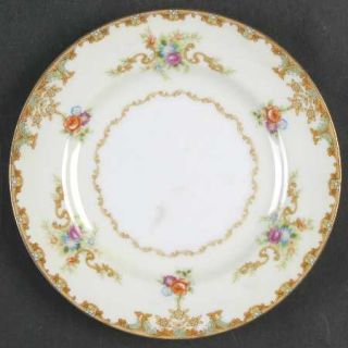 Empress (Japan) Windmere Bread & Butter Plate, Fine China Dinnerware   Brown Scr