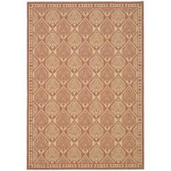 Rust/sand Indoor/outdoor Polypropylene Rug (27 X 5)