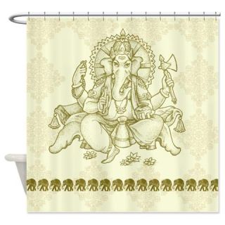  Golden Ganesh Shower Curtain  Use code FREECART at Checkout