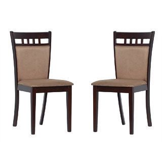 Warehouse Of Tiffany Shirlyn Dining Chairs (set Of 2) (Smoke BrownSeat height 18 inchesChair dimension 36 inches high x 17 inches wide x 17 inches depthAssembly required )