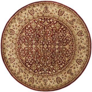 Handmade Persian Legend Rust/ Beige Wool Rug (6 Round)