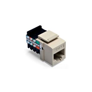 Leviton 41108RI5 QuickPort SnapIn Ethernet Connector, Category 5, 8P8C Ivory