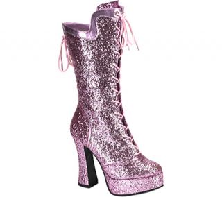Womens Bordello Courtess 1025G   Baby Pink Glitter Boots
