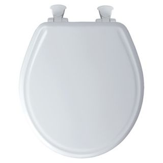 Mayfair WhisperClose Round Molded Wood Toilet Seat with EasyClean & Change
