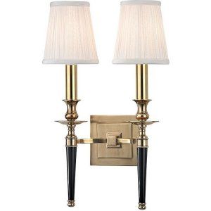 Hudson Valley HV 5222 AGB Salina 2 Light Wall Sconce