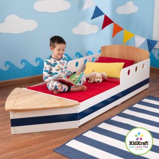 KidKraft Boat Toddler Bed Multicolor   76251