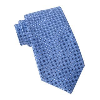 Stafford Neat Tie, Blue, Mens