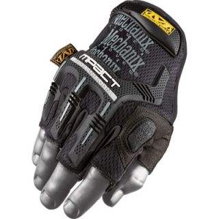 Mechanix Wear M Pact Fingerless Gloves   Black, Medium/Large, Model# MFL 05 500