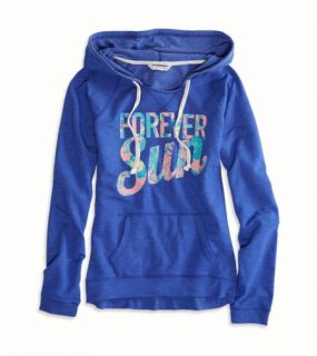 Electric Cobalt AE Graphic Hooded Popover, Womens S