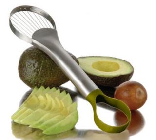 Focus Avocado Slicer And Pitter, 9 1/2 in L, Nylon Loop End, SS Wire