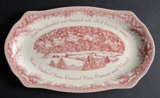 Noble Excellence Twas The Night Before Christmas Large Sandwich Tray, Fine China