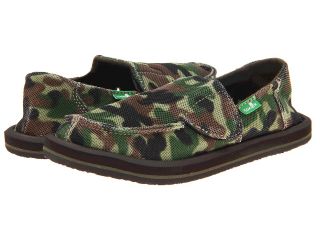 Sanuk Kids Army Brat Boys Shoes (Green)