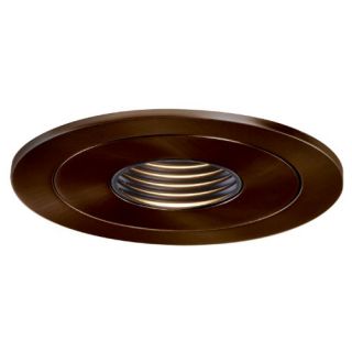 Halo 1419TBZ Recessed Lighting Trim, 4 Low Voltage Pinhole Baffle Trim Tuscan Bronze with Black Baffle
