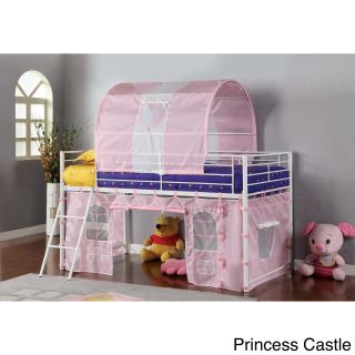 Furniture Of America Florenzia Twin Loft Bed With Tent Playhouse