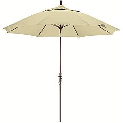 Natural White Fiberglass Olefin Crank And Tilt Umbrella (Natural whiteMaterials Fade resistant fabric, aluminumPole materials AluminumWeatherproofClosure type Crank systemShade UV ProtectionDimensions 108 inches long x 108 inches wide x 96 inches high