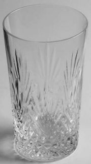 Wedgwood Majesty Highball Glass   Clear, Cut Fans&Criss Cross