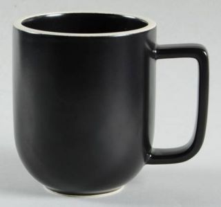Sasaki China Colorstone Black (Matte,No Texture) Mug, Fine China Dinnerware   Al