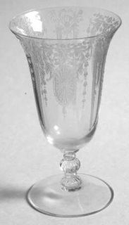 Cambridge Candlelight Juice Glass   Stem #3111, Etch #897,Candle, Scrolls