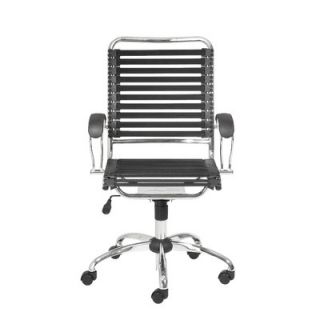 Eurostyle Bungie High Back Office Chair with Flat J Arm 02569BLK