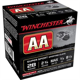 Winchester Aa Shotgun Ammunition   Winchester Aa Shotshells 28ga 2 3/4   3/4oz #8.5 Shot