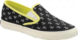 Womens Sperry Top Sider Mariner   Navy/Limeade Anchors Canvas Casual Shoes
