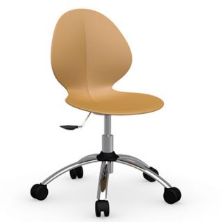 Calligaris Basil Swivel Office Chair CS/1366_P77_P9 Seat Color Mustard Yellow