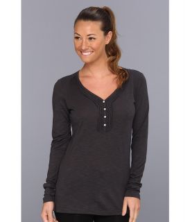 Kuhl Vega L/S Henley Womens T Shirt (Black)