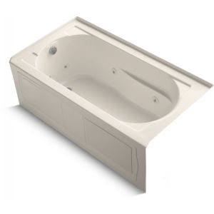 Kohler K 1357 LA 55 Devonshire Devonshire Whirlpool With Integral Apron and Left