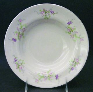 Carillon Overture Rim Soup Bowl, Fine China Dinnerware   Pastel Floral       Ivo