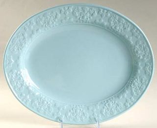 Biltmore for Your Home Phoebe Mint 15 Oval Serving Platter, Fine China Dinnerwa