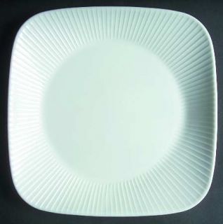 Corning Scandia White Salad Plate, Fine China Dinnerware   Ultra,All White,Squar