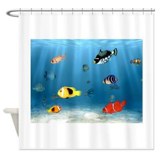  Oceans Of Fish Shower Curtain  Use code FREECART at Checkout